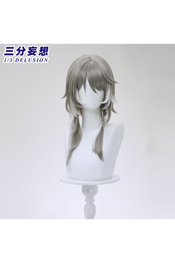 1/3 Delusion Honkai Star Rail Cipher Cifera Grey Cosplay Wig